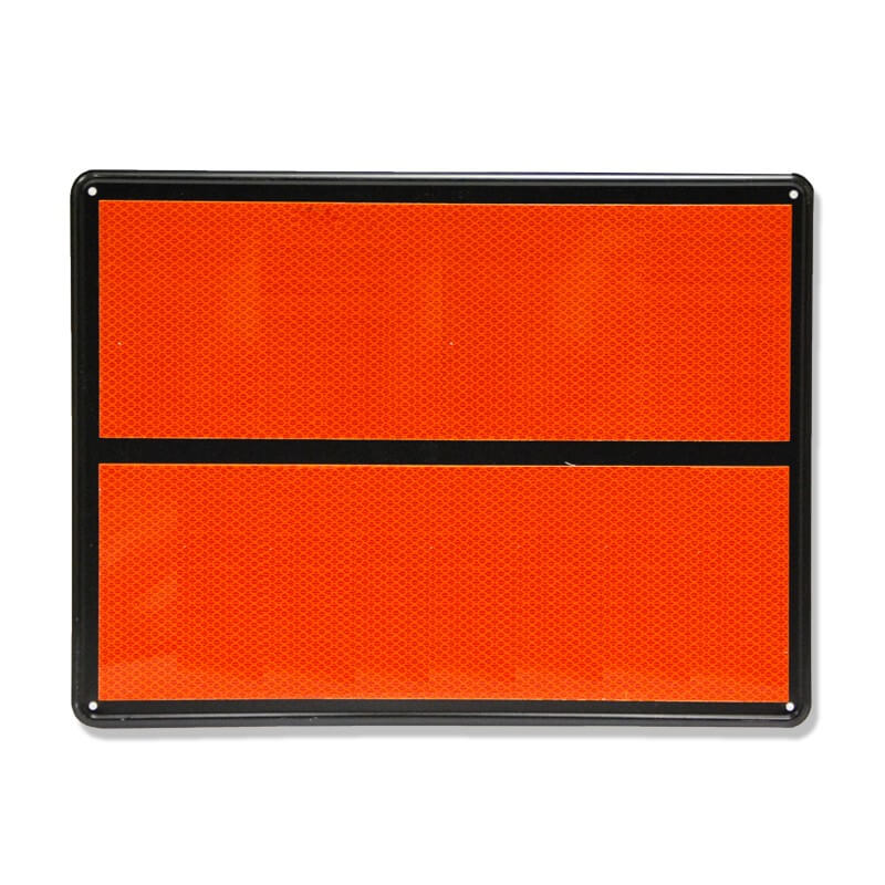 Panel naranja sin numeración