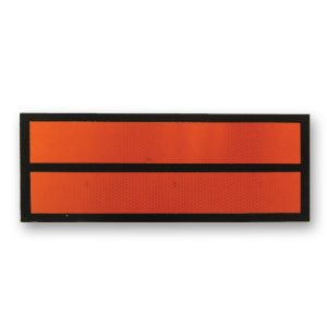 Panel naranja reducido sin numeración (30x12 cm)