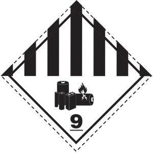 Etiqueta clase 9A (30x30 cm)