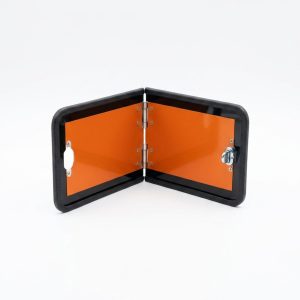 Panel naranja reducido plegable sin numeración (30x12 cm)